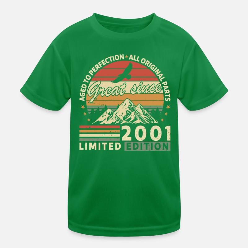 Vintage 2001 Geburtstagsgeschenk Kinder Funktions-T-Shirt
