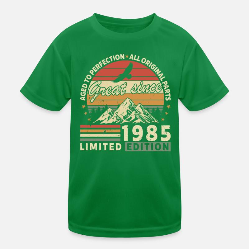 Vintage 1985 Birthday Tee Kinder Funktions-T-Shirt