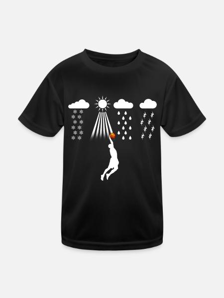 Basketball Season Basketball Gift - Kids Functional T-Shirt - black - Front