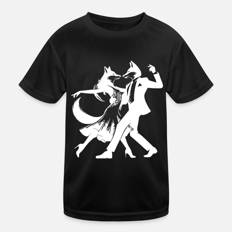 Design de foxtrot cool : Deux renards dansants ! T-shirt sport Enfant