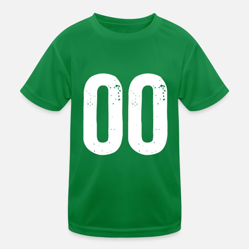 00 Numéros Blanc T-shirt sport Enfant
