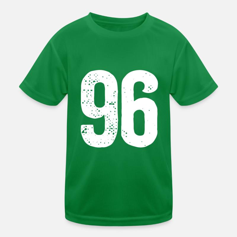 96 Numéros Blanc T-shirt sport Enfant
