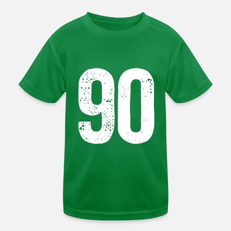 90 Numbers White Kids Functional T-Shirt