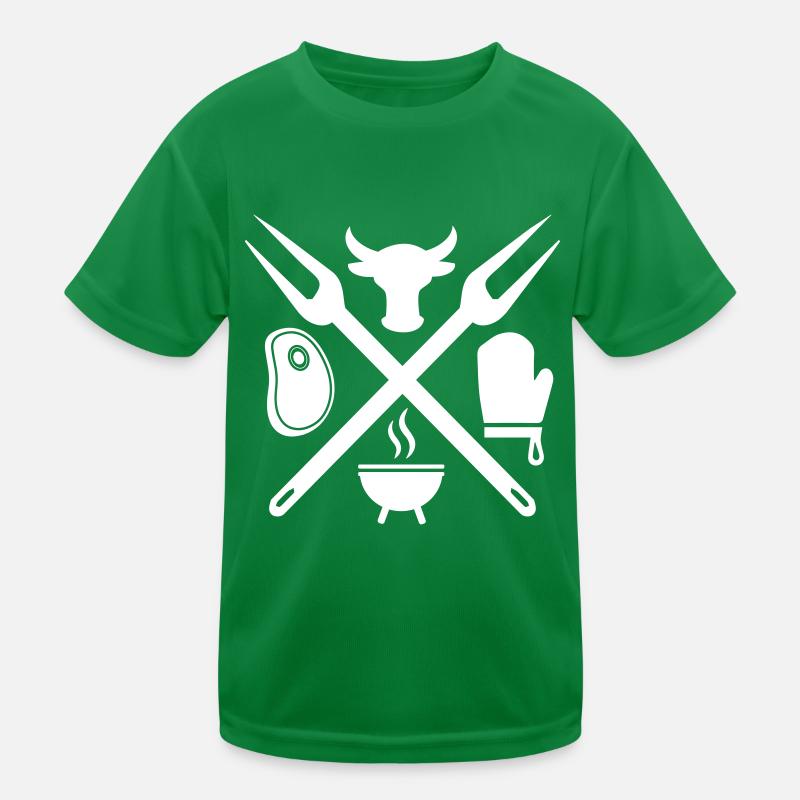 grilling Kids Functional T-Shirt