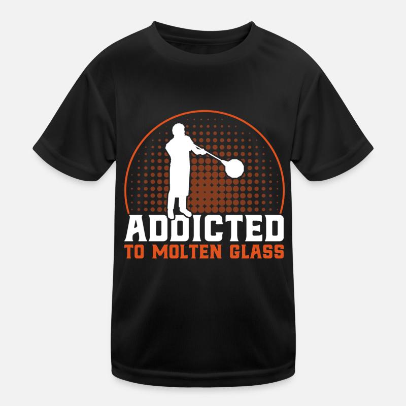 Glasbläserei Glasbläser Glasarbeiter Geschenk Kinder Funktions-T-Shirt