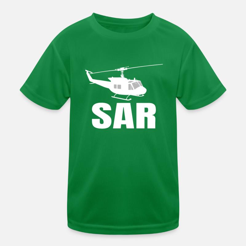 SAR Rettungsflieger Flugrettung Geschenk Kinder Funktions-T-Shirt