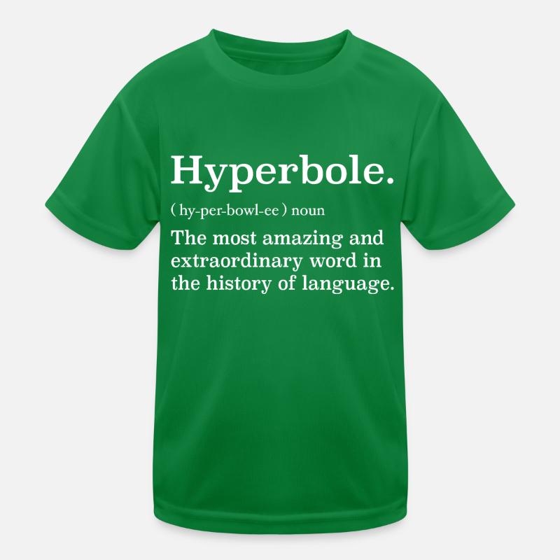 Definition der Übertreibung Kinder Funktions-T-Shirt