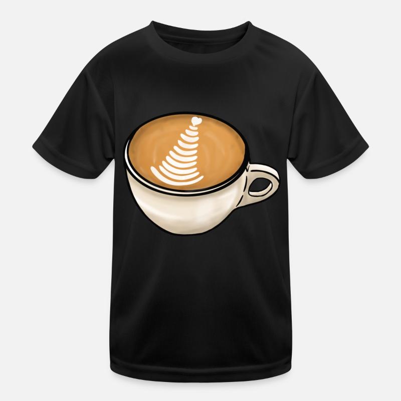 Café cappuccino T-shirt sport Enfant