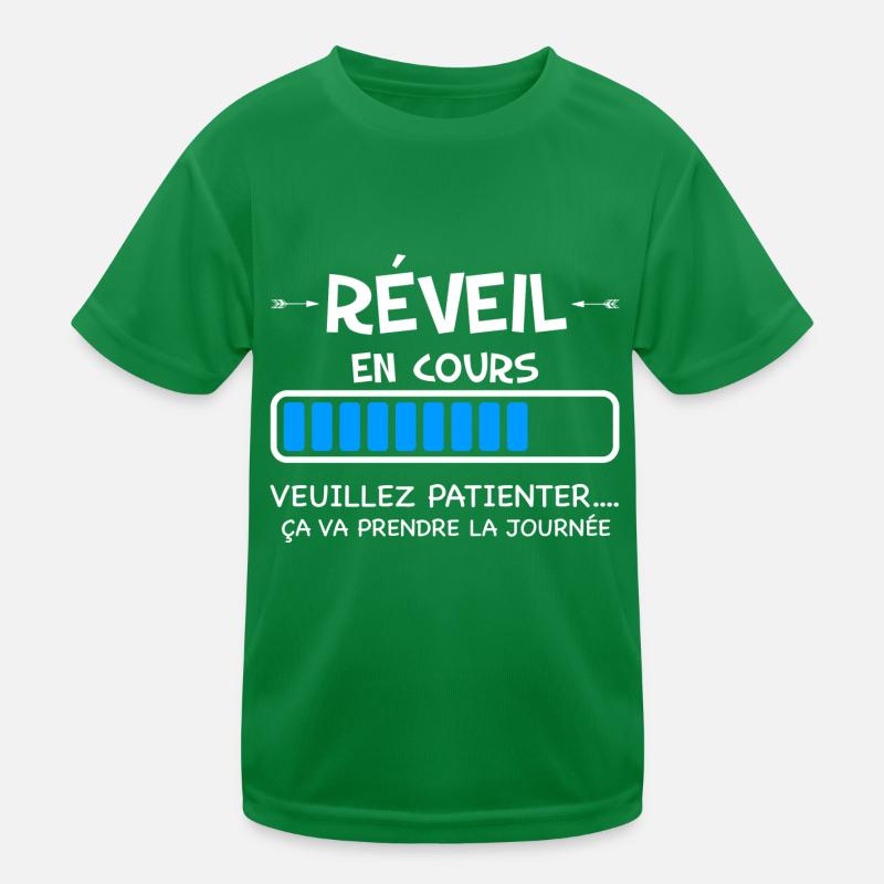 réveil matin T-shirt sport Enfant