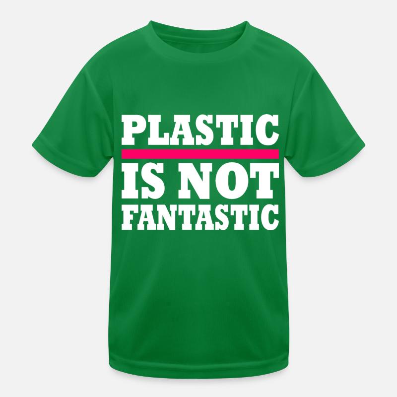 Plastic is not fantastic Kids Functional T-Shirt