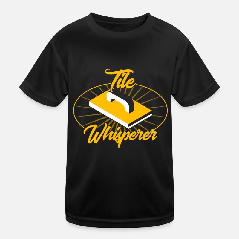 Fliesenlegen Plattenleger Fliesenleger Geschenk Kinder Funktions-T-Shirt