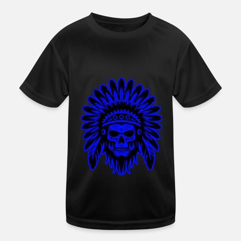 Crâne Apache Indien T-shirt sport Enfant