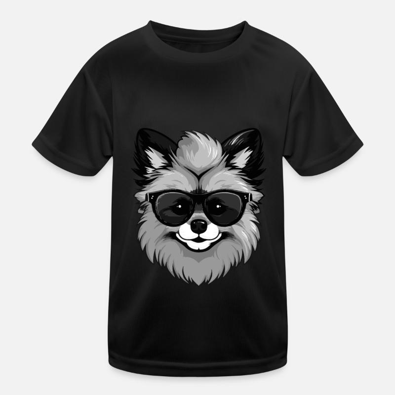 Zwergspitz Hund Pomeranian Cool Kinder Funktions-T-Shirt