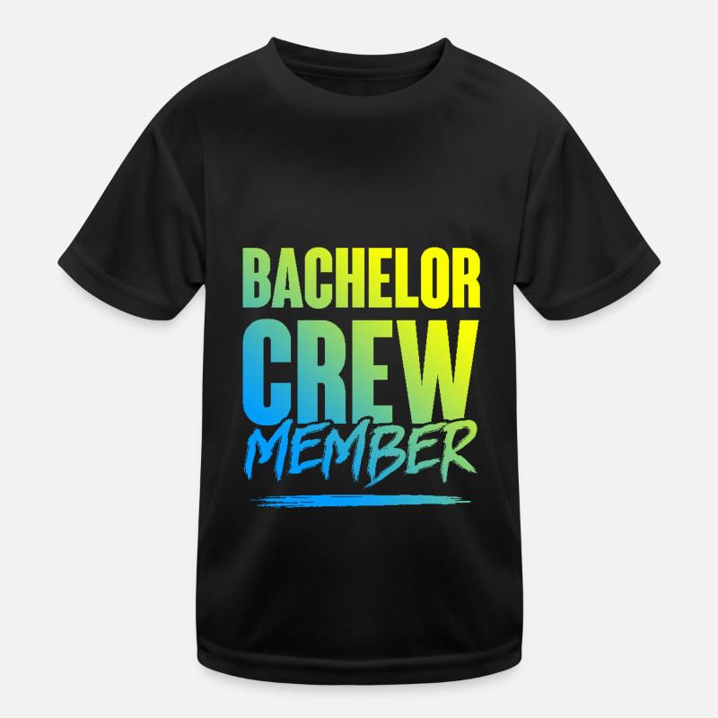 Bachelor Crew Kinder Funktions-T-Shirt