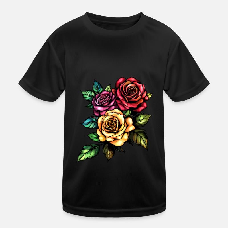Roses Fleurs Amour T-shirt sport Enfant