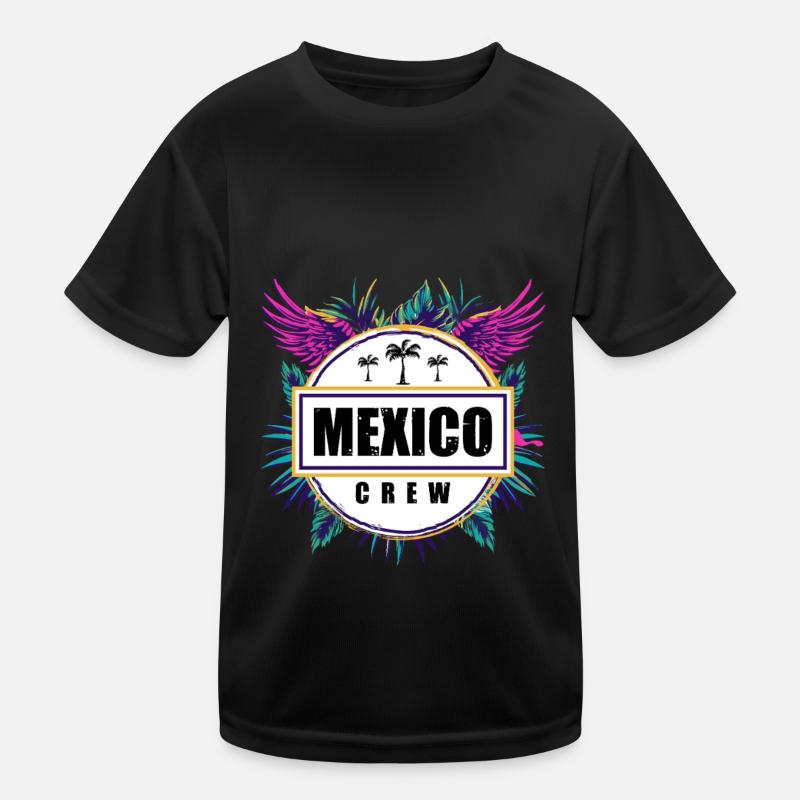 Mexiko Crew Tropisch Kinder Funktions-T-Shirt