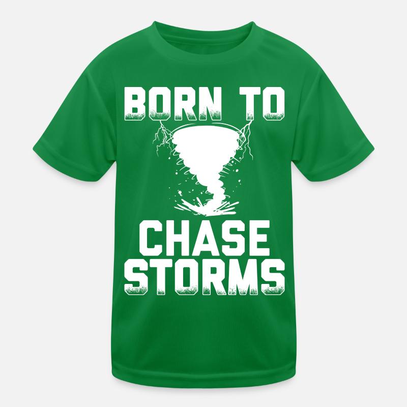 Sturmjäger Geschenke | Unwetter Sturm Jäger Blitz Kinder Funktions-T-Shirt