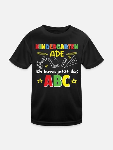 Kindergarten Farewell Hello School, I'm ready! - Kids Functional T-Shirt - black - Front