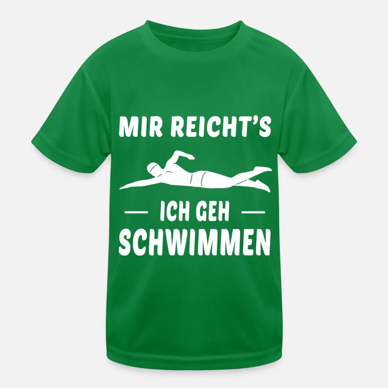 Schwimmen Schwimmer Sport Spruch Geschenk Kinder Funktions-T-Shirt