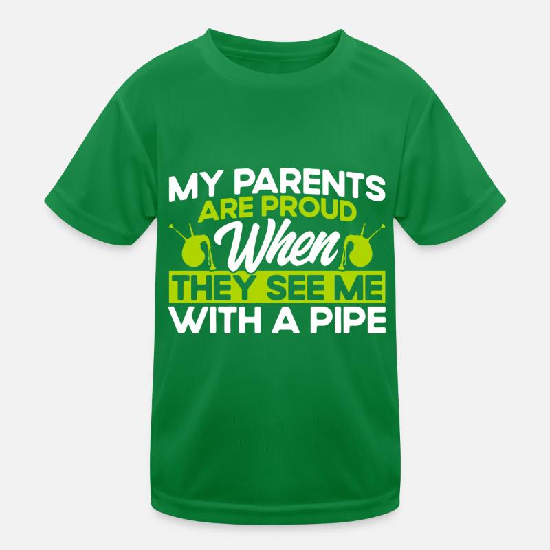 Cornemuse écossaise Musique de cornemuse T-shirt sport Enfant