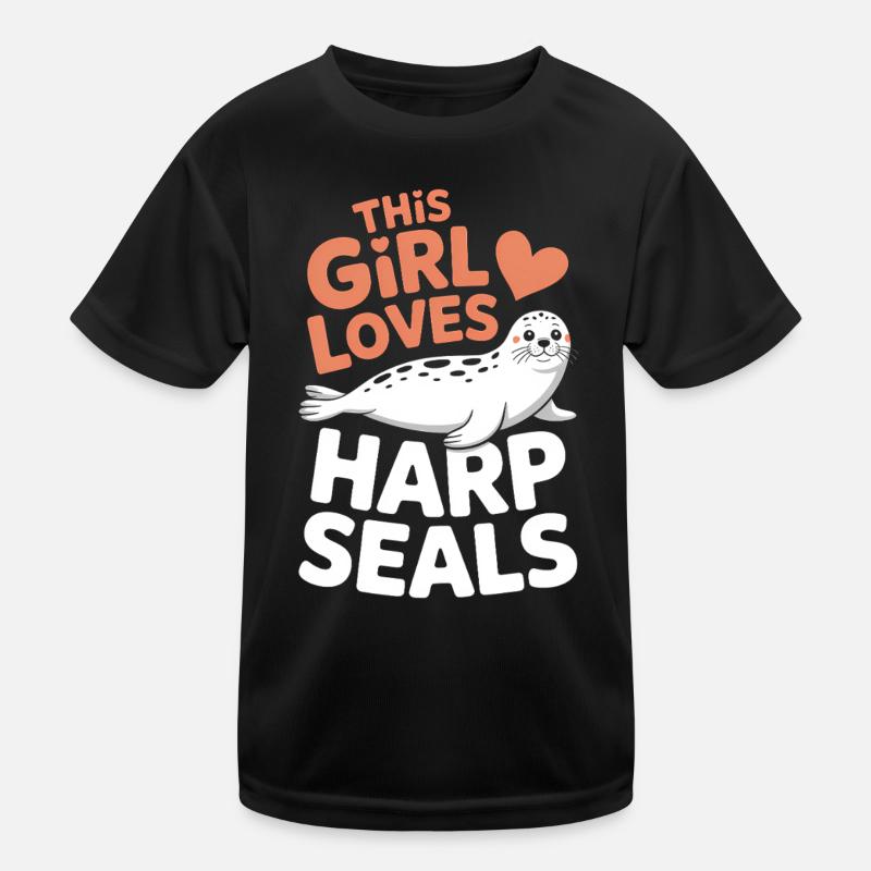 Seal Saying Seal Funny Harp Seal Gift Kids Functional T-Shirt