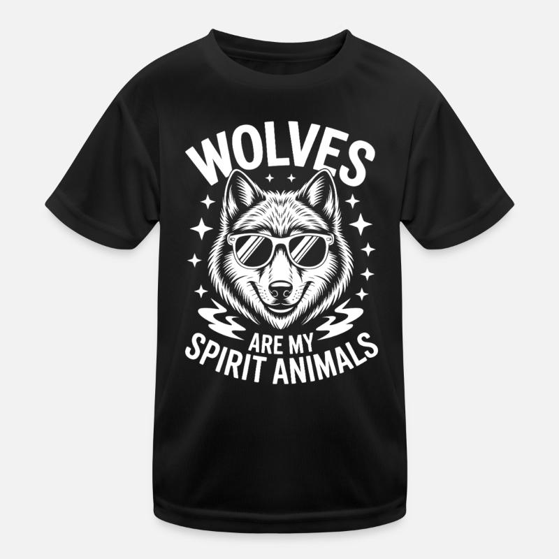 Wolf Spruch Wölfe Sprüche Lustiges Wolf Geschenk Kinder Funktions-T-Shirt