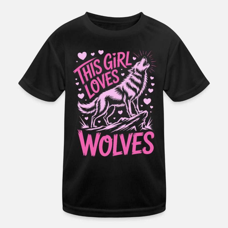 Wolf Spruch Wölfe Sprüche Lustiges Wolf Geschenk Kinder Funktions-T-Shirt