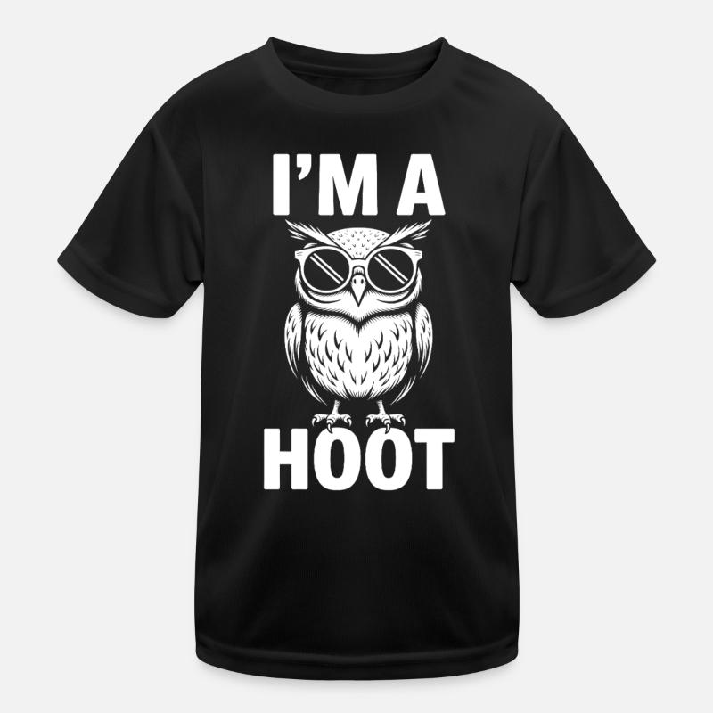 Eule Spruch Eulen Lustiges Eulen Geschenk Kinder Funktions-T-Shirt