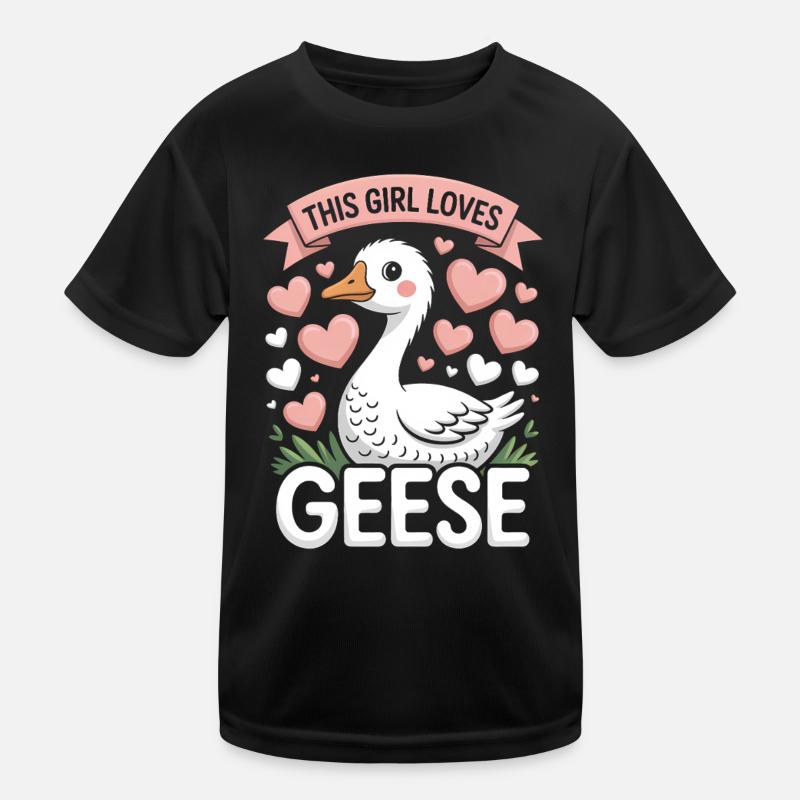Gans Spruch Mädchen Gänse Lustiges Gans Geschenk Kinder Funktions-T-Shirt