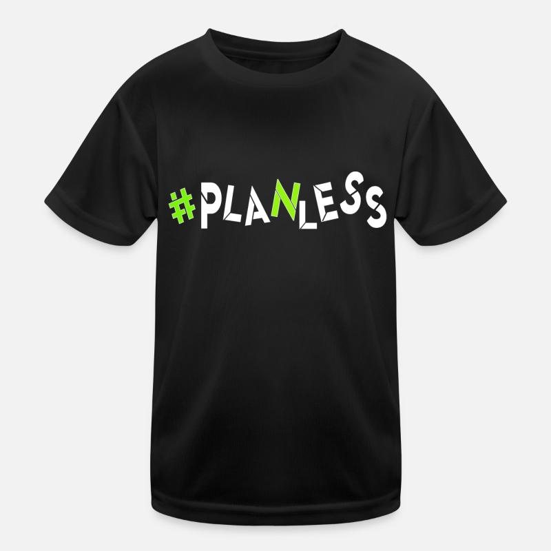 no idea today no plan burnout planless headless Kids Functional T-Shirt