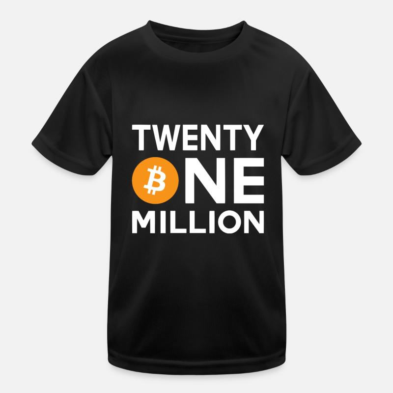 Bitcoin Twenty One Million Kids Functional T-Shirt
