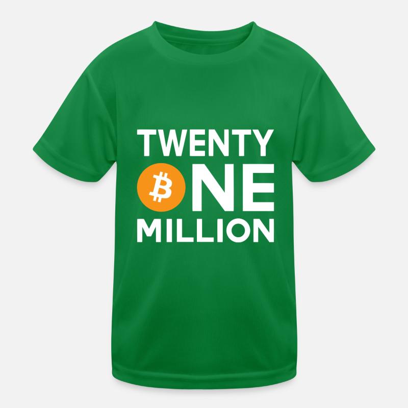 Bitcoin Twenty One Million Kids Functional T-Shirt