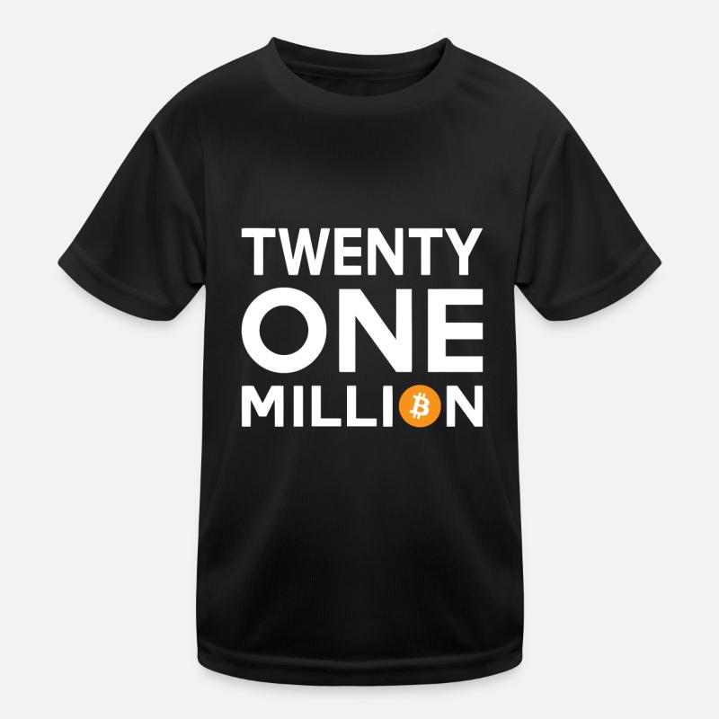 Bitcoin Vingt et un millions T-shirt sport Enfant