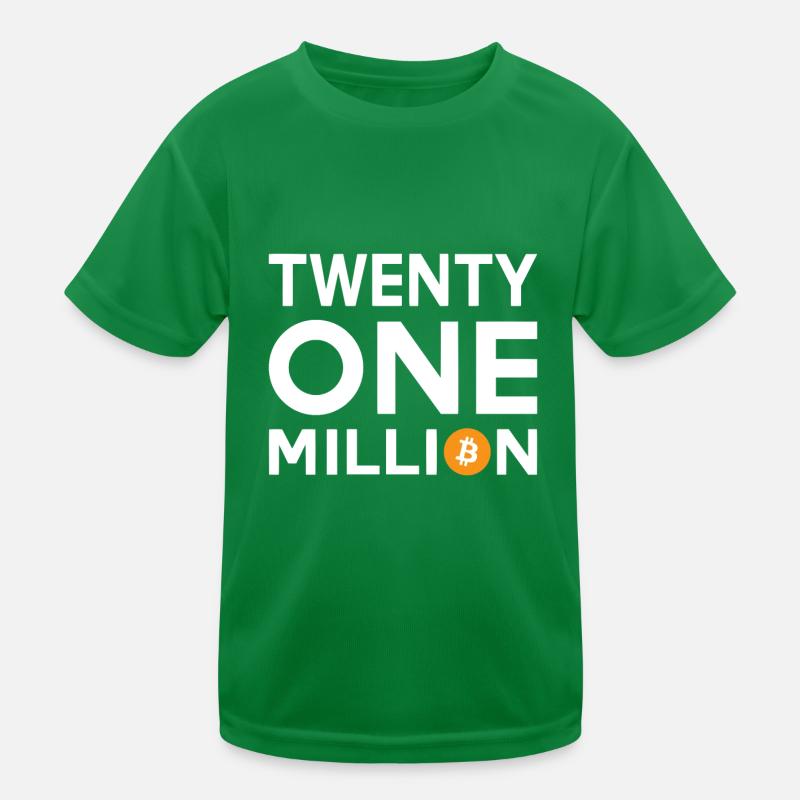 Bitcoin Twenty One Million Kids Functional T-Shirt