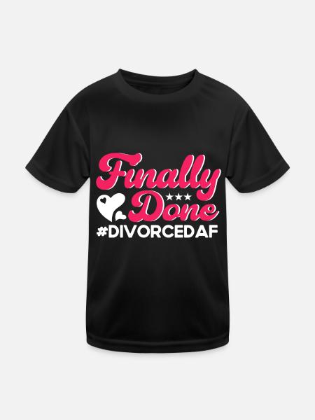 Divorce Ex-partenaire Dissolution du cadeau de mariage - T-shirt sport Enfant - noir