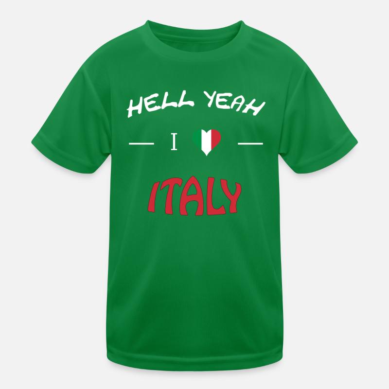 Hell Yeah i love italy Kinder Funktions-T-Shirt
