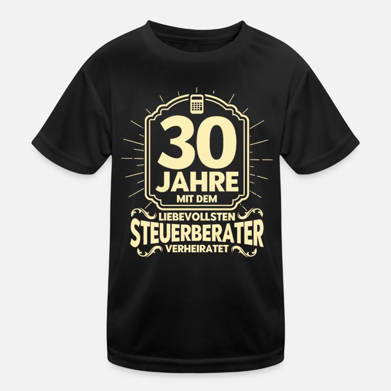 Perlenhochzeit Ehepaar 30. Hochzeitstag Geschenk Kinder Funktions-T-Shirt