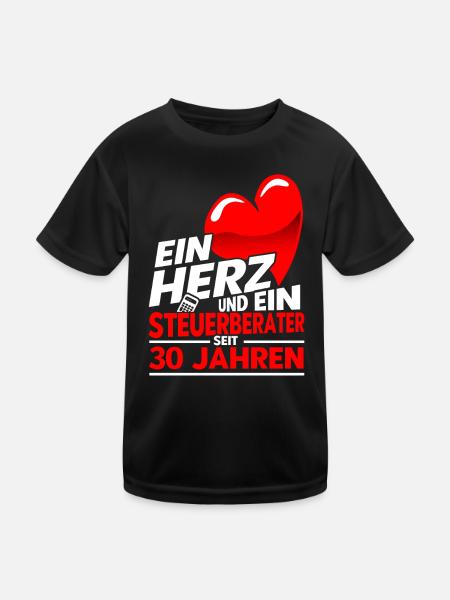 Perlenhochzeit Ehepaar 30. Hochzeitstag Geschenk - Kinder Funktions-T-Shirt - Schwarz - Vorne