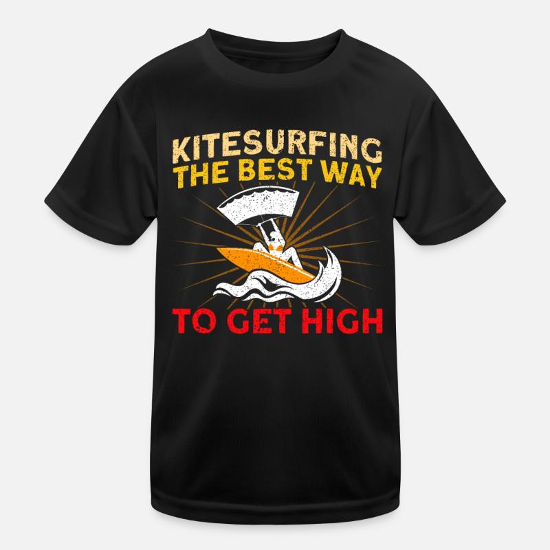 Kiteboarder Kitesurfer Kiten Kiteboard Cadeau T-shirt sport Enfant