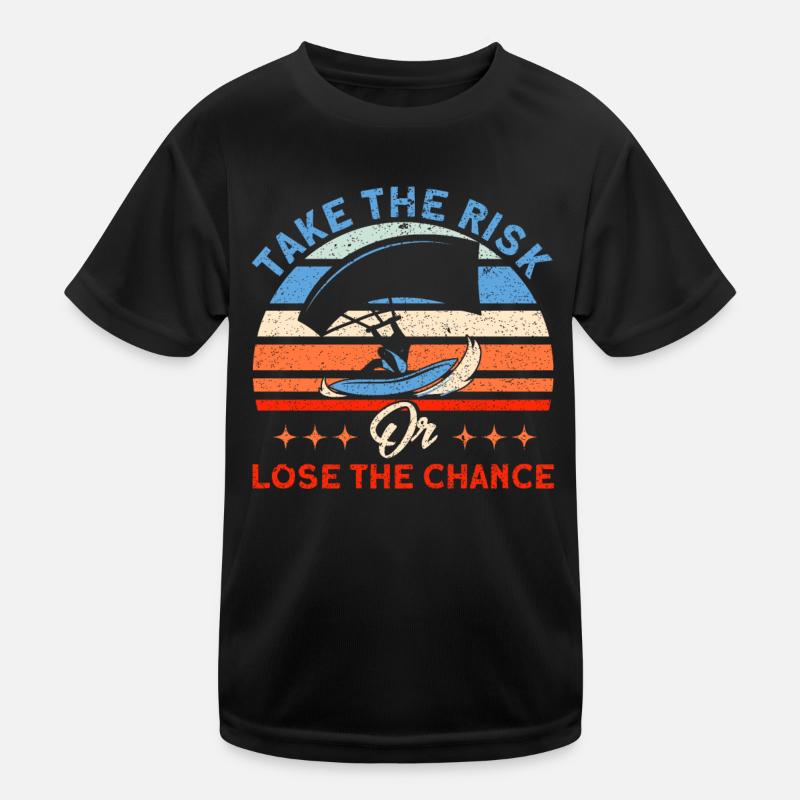 Kiteboarder Kitesurfer Kiten Kiteboard Geschenk Kinder Funktions-T-Shirt