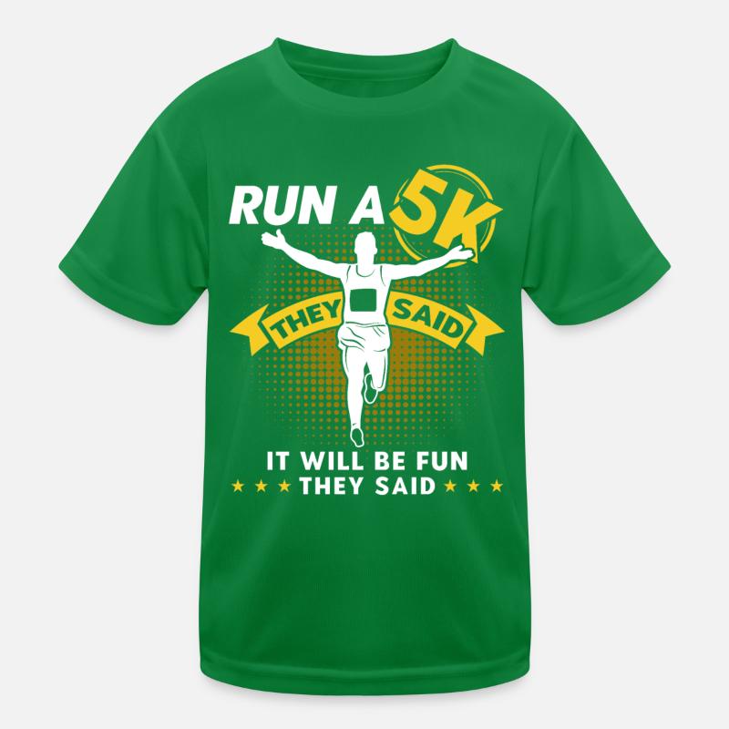 Half Marathon Running Jogger Gift Kids Functional T-Shirt