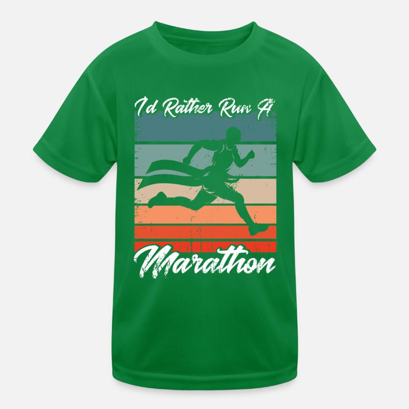 Jogging Running Jogger Gift Kids Functional T-Shirt