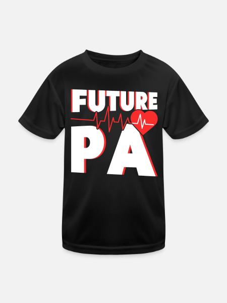 Études en éducation médicale Étudiant en médecine - T-shirt sport Enfant - noir - Devant