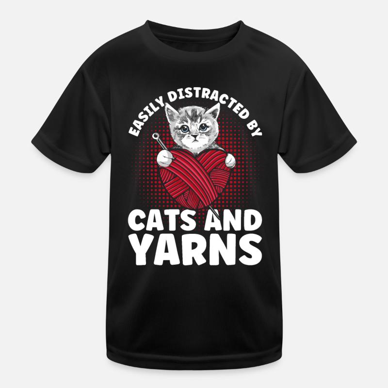 Knitting Knitting Knitting Lovers Gift Kids Functional T-Shirt
