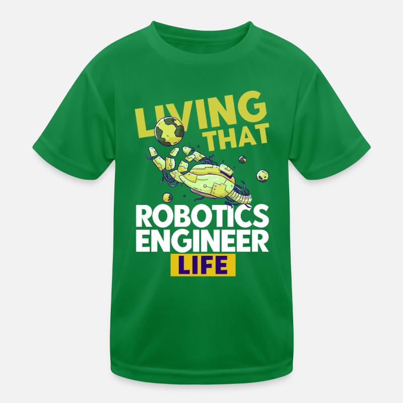Ingenieur Lehrer Robotik Roboter Geschenk Kinder Funktions-T-Shirt