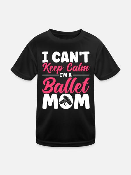 Ballet Dance Ballerina Ballet Girl Gift - Kids Functional T-Shirt - black - Front