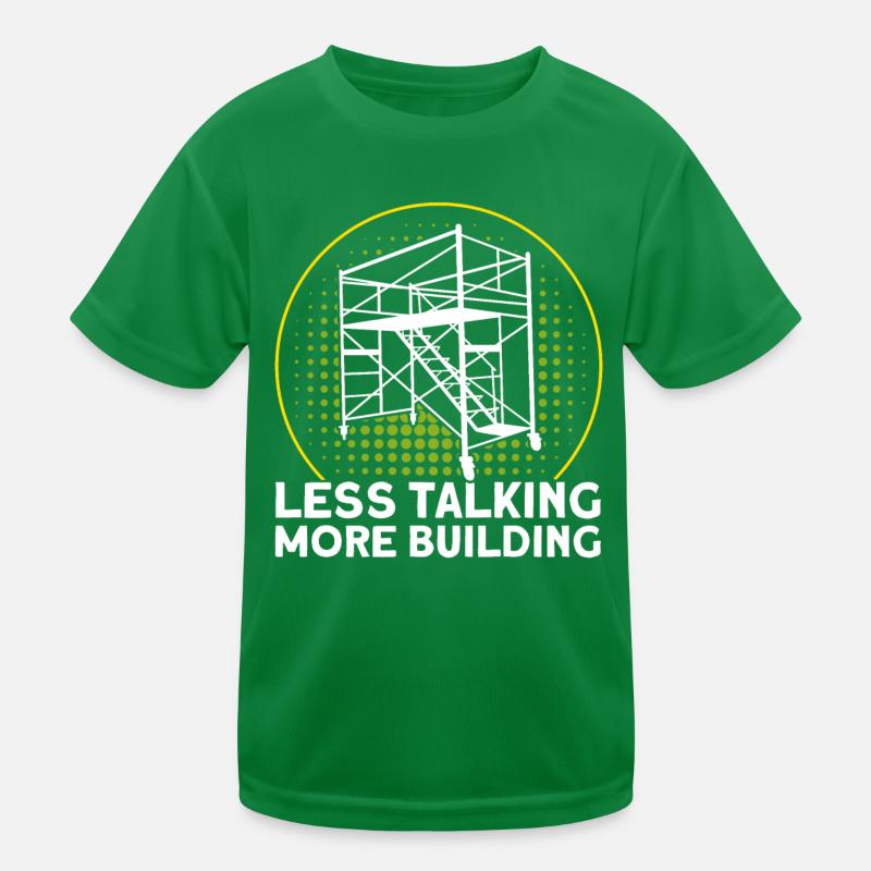 Baugerüst Gerüstbauer Gerüstbau Geschenk Kinder Funktions-T-Shirt