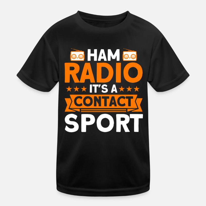 Radio amateur Code Morse diffusion radio amateur Gesche T-shirt sport Enfant