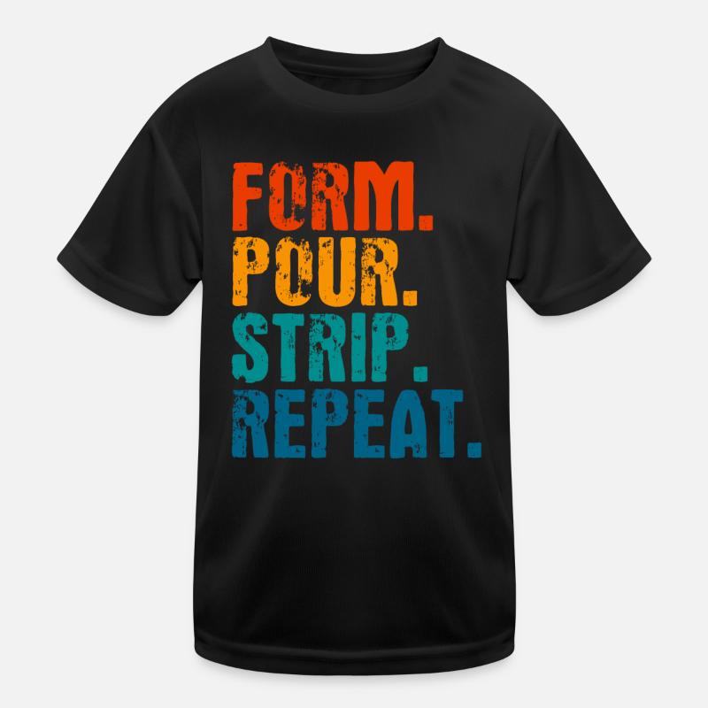 Bétonnière Travailleur de la construction Cadeau de constructeur de béton T-shirt sport Enfant