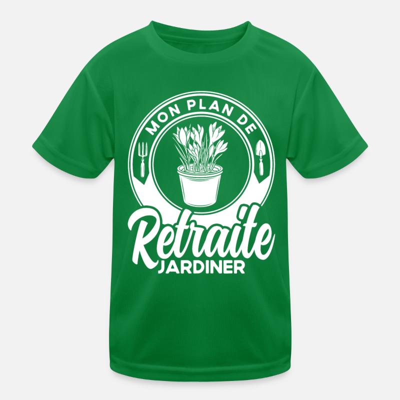 Gartenarbeit Gärtner Schrebergarten Geschenk Kinder Funktions-T-Shirt